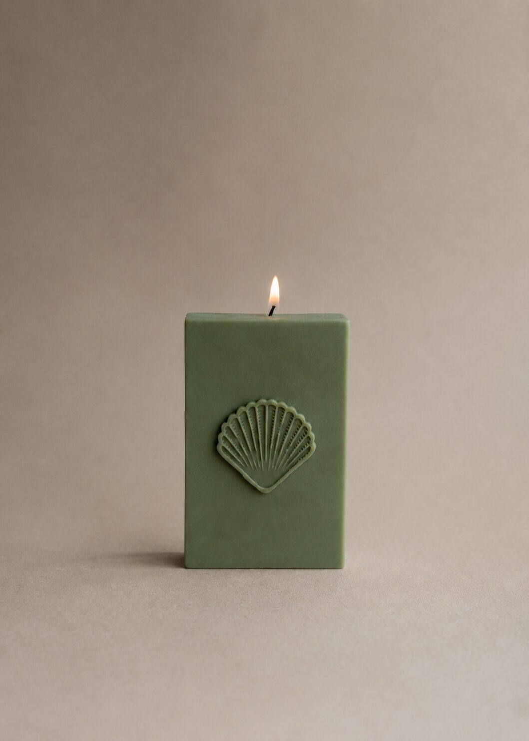 bougie kaki verte decorative